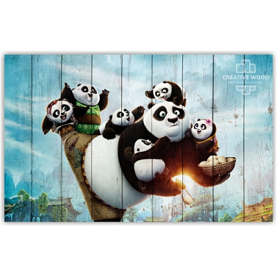 Картины KIDS - 7 Кунг-фу панда, KIDS, Creative Wood Картины KIDS - 7 Кунг-фу панда, KIDS, Creative Wood